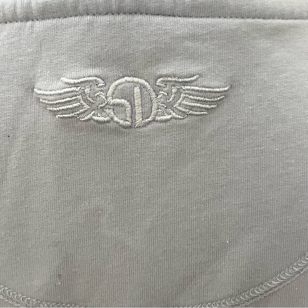 Straight Down Long Sleeve Cotton‎ Hoodie Women Medium Golf Bank Logo Light Blue - Picture 9 of 13